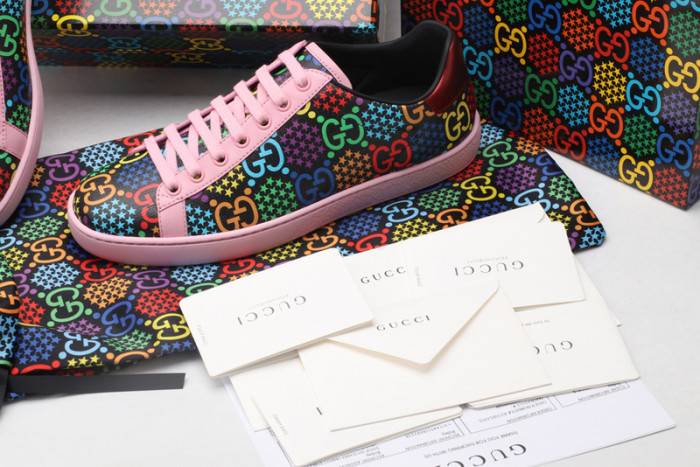 G*u*i ace embroidered low-top sneaker 610085 h2020 1115