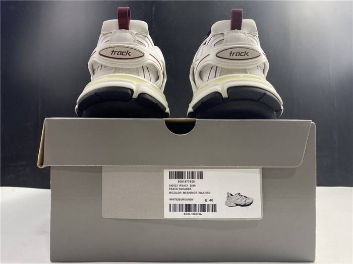 BLCG Track Trainer White And Burgundy 542436-W3AC1-2050