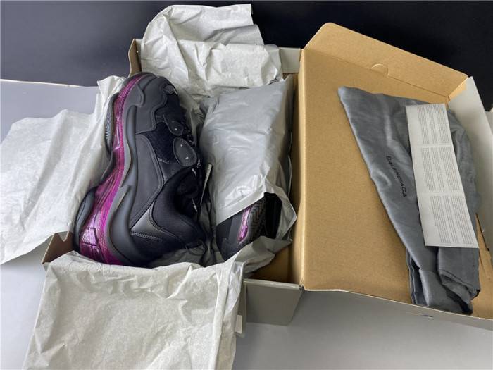 BLCG Sneaker Triple.s.Gomma Black Plum Red 541624 W09O1 0829