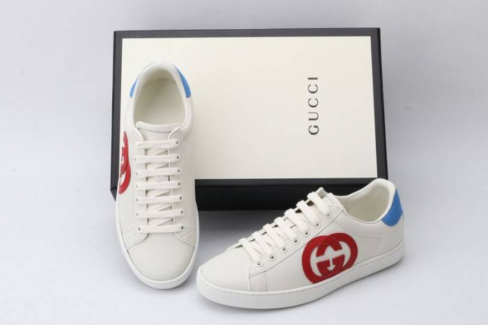 G*u*i ace embroidered low-top sneaker 431942a38g09066