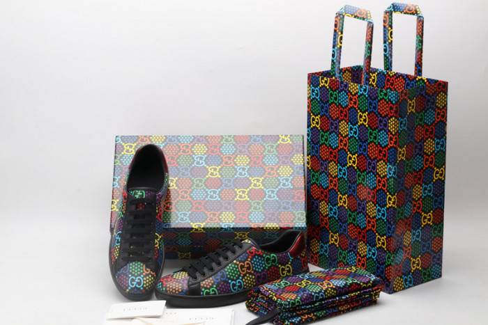 G*u*i ace embroidered low-top sneaker 610085 h2020 1110