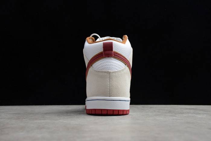Nike SB Dunk High Sail Bright Crimson – CV9499-100