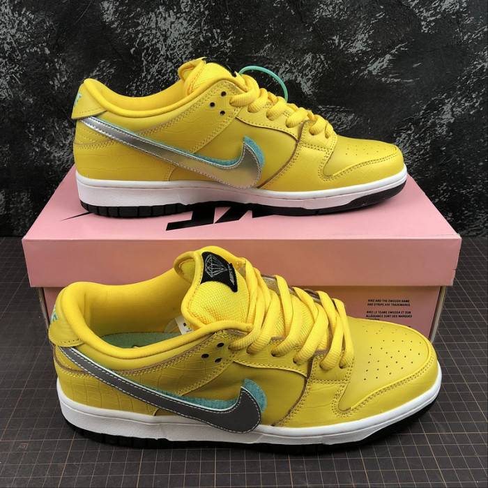 nike sb dunk low Di*m*nd s*pply co canary Di*m*nd (friends and family) bv1310-700