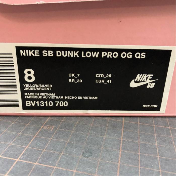 nike sb dunk low Di*m*nd s*pply co canary Di*m*nd (friends and family) bv1310-700