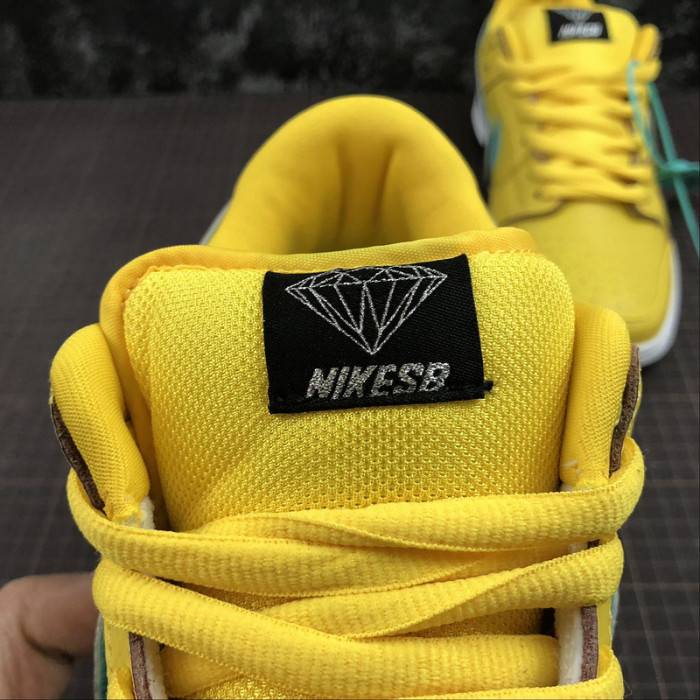 nike sb dunk low Di*m*nd s*pply co canary Di*m*nd (friends and family) bv1310-700